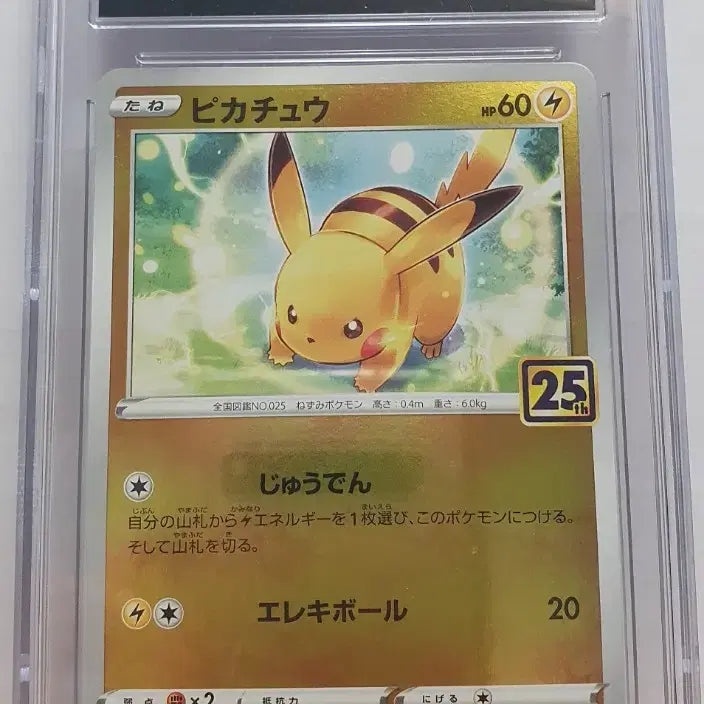 [BUNJANG] 25th Anniversary Pikachu Reverse Holo CGC 10 Gold Box Japanese Edition Trading Card / 일판 피카츄 25주년 기념 골든박스 리버스 홀로 cgc10