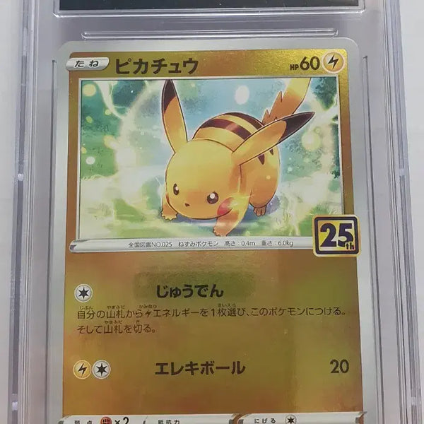 [BUNJANG] 25th Anniversary Pikachu Reverse Holo CGC 10 Gold Box Japanese Edition Trading Card / 일판 피카츄 25주년 기념 골든박스 리버스 홀로 cgc10