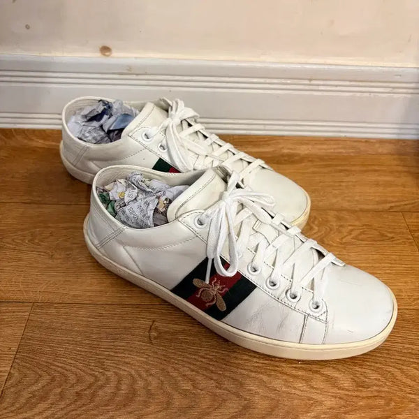 [BUNJANG] Gucci Bee Soft Heel White / 구찌 꿀벌 소프트 힐 245~250추천