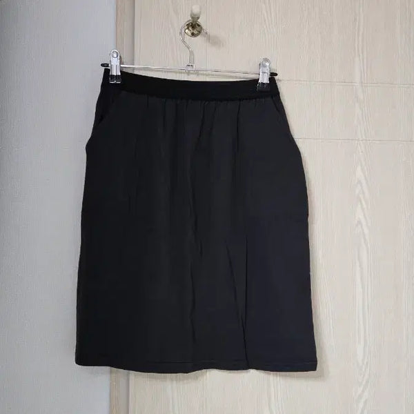 [BUNJANG] Band Waist Cotton Skirt - Dark Gray (Size S) / 밴딩 면치마 프리 먹색 55 S