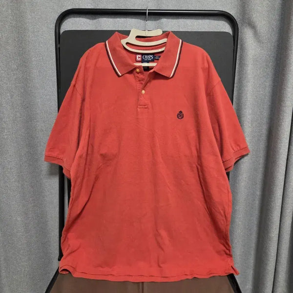 [BUNJANG] Chaps Polo Short Sleeve T-Shirt Orange 2XL (110) / Chaps 폴로 챕스 반팔 티셔츠 2XL(110)