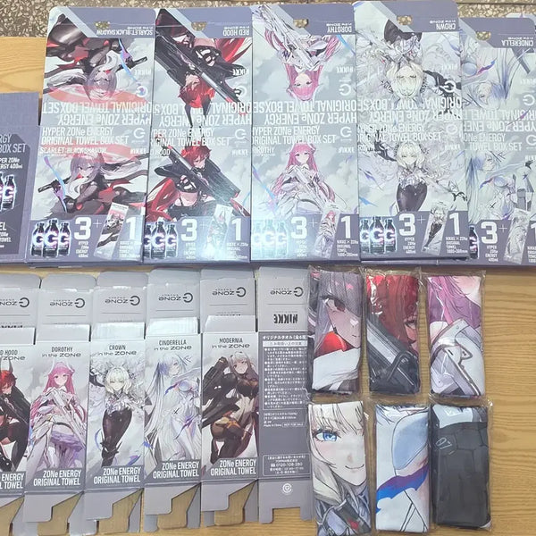 [BUNJANG] Niki Zone Energy Event Full Set: Illustration Towel and Outer Packaging Box / 니케 존에너지 일러스트타올 및 외포장박스 풀세트
