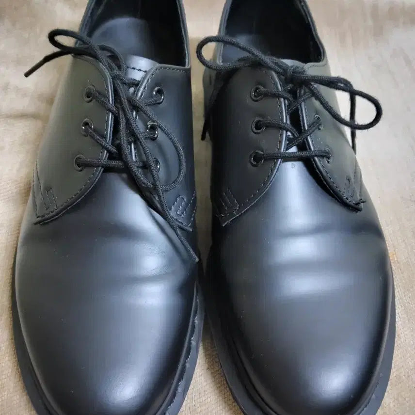[BUNJANG] Dr. Martens 1461 Mono 3-Eye Derby Shoes Black / 닥터마틴1461 모노 3홀 250