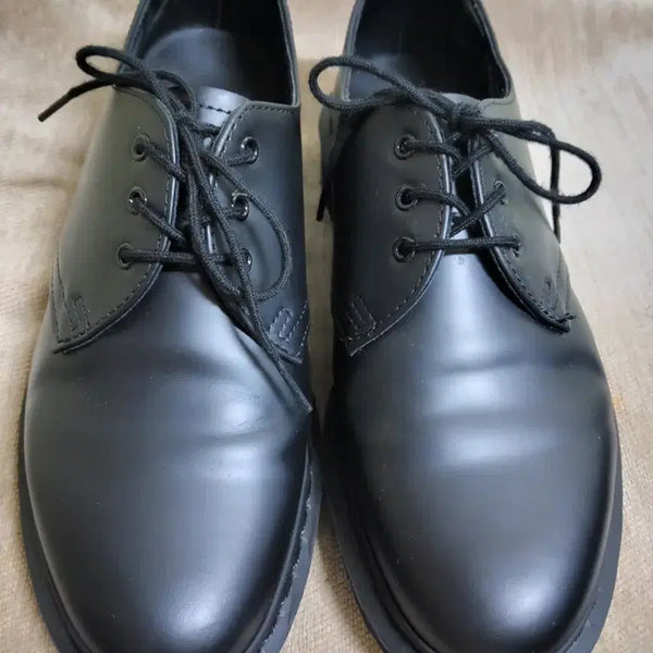 [BUNJANG] Dr. Martens 1461 Mono 3-Eye Derby Shoes Black / 닥터마틴1461 모노 3홀 250