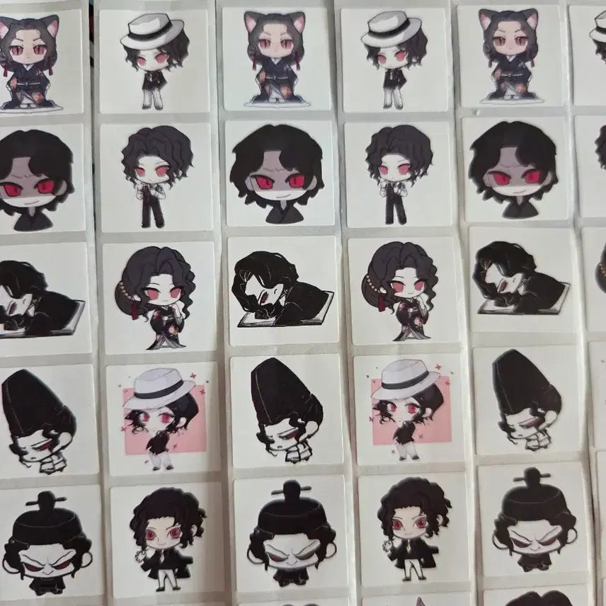 [BUNJANG] Demon Slayer Muzan Kibutsuji 14-Cut Roll Stickers / 14컷 귀멸의칼날 키부츠지무잔 소분컷 롤소분 롤스티커 비공굿