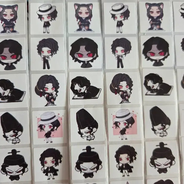 [BUNJANG] Demon Slayer Muzan Kibutsuji 14-Cut Roll Stickers / 14컷 귀멸의칼날 키부츠지무잔 소분컷 롤소분 롤스티커 비공굿