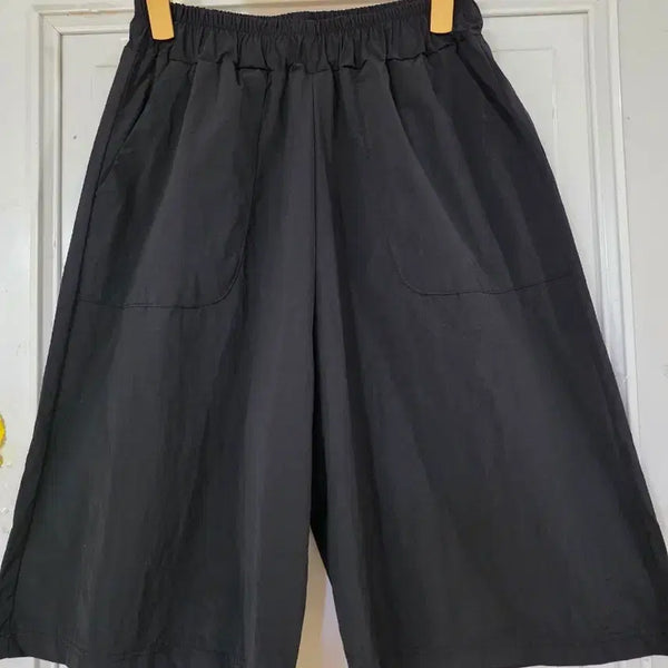 [BUNJANG] Comfortable 6-Length Banding Wide Leg Pants (Up to Size 77) / 여름 시원한 고급스러운 핏이이쁜  바스락  6부 밴딩  통바지 77까지