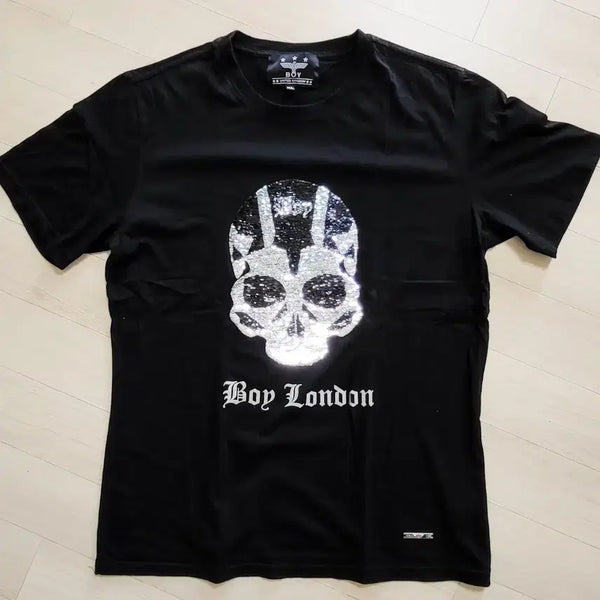 [BUNJANG] Boy London Black Skull T-Shirt XL (100-105) / 보이런던 블랙 스컬 반팔 티셔츠100~105