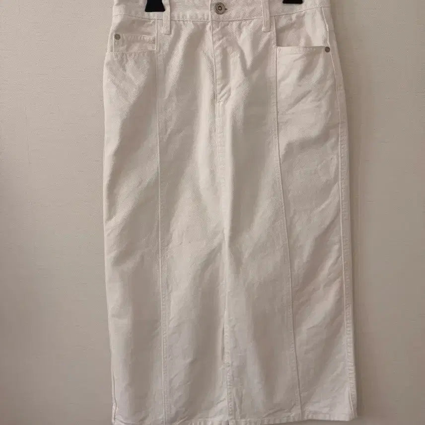 [BUNJANG] L'Eveil Long Skirt White / 루에브르 롱스커트 둘레70