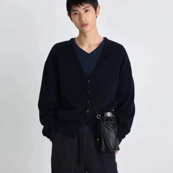 [BUNJANG] Label Archive Hiora Merino Air Wool Cardigan Dark Navy / 라벨아카이브 히오라 메리노 에어 울 가디건 다크네이비2