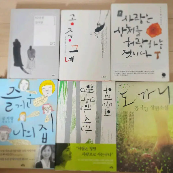 [BUNJANG] Dogani, Happy Time, Kim Ji-young, Public Swing Novel Set / 도가니 행복한 시간 김지영 공중그네 소설