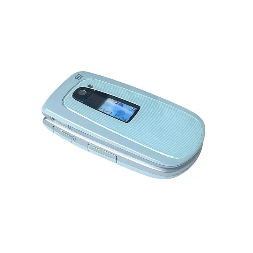 [BUNJANG] Mint Stripe Mock-up Flip Phone / 민트 스트라이프 목업폰 폴더폰 일본 핸드폰 휴대폰 도코모 모형폰