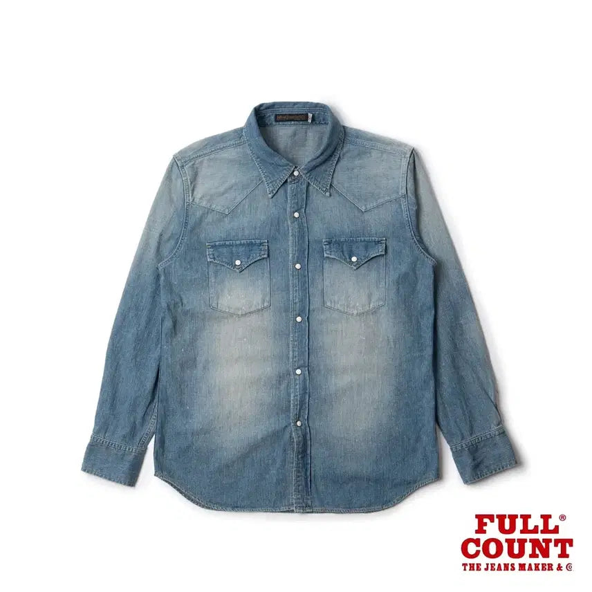 [BUNJANG] Fullcount 4894HW Western Denim Shirt / [46] 풀카운트 4894HW 웨스턴 데님 셔츠 새제품