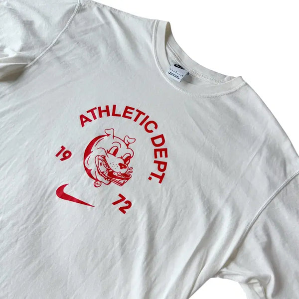 [BUNJANG] Nike Printed T-Shirt Cream L / 나이키 프린팅 티셔츠 크림색 L