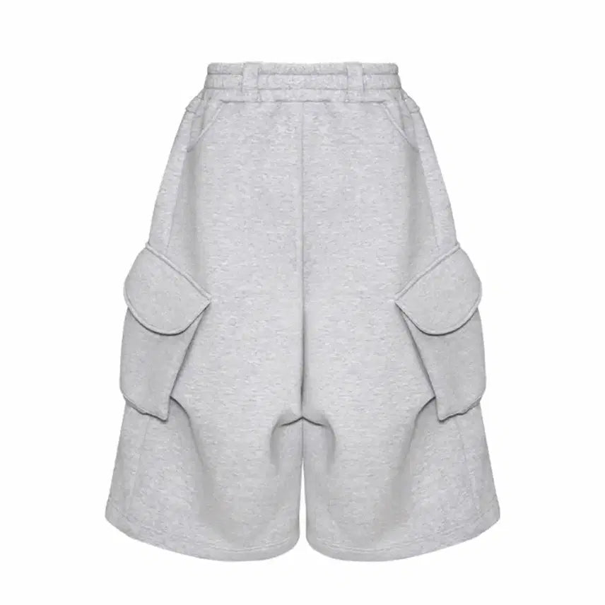[BUNJANG] MJD Wide Cargo Bermuda Pants - Gray / mjd 와이드 카고 버뮤다 팬츠 그레이 새상품