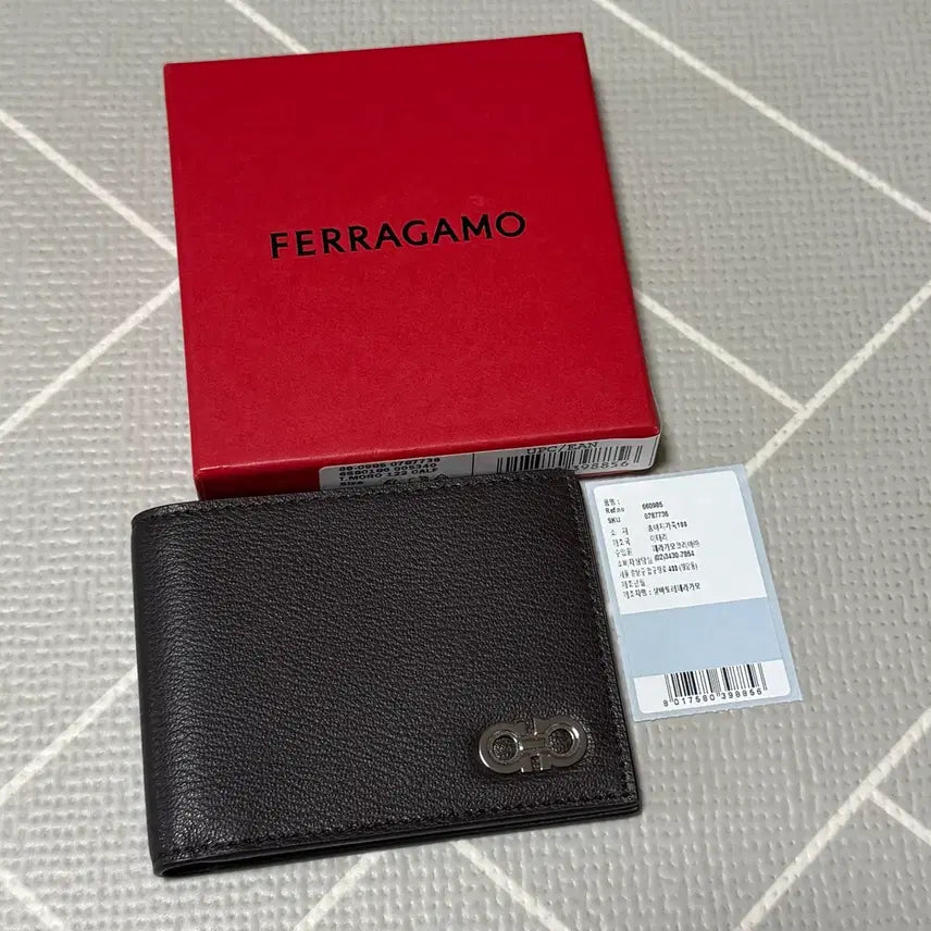[BUNJANG] Salvatore Ferragamo Men's Calfskin Leather Bifold Wallet / 살바토레 페라가모 남성 반지갑 660985 새상품