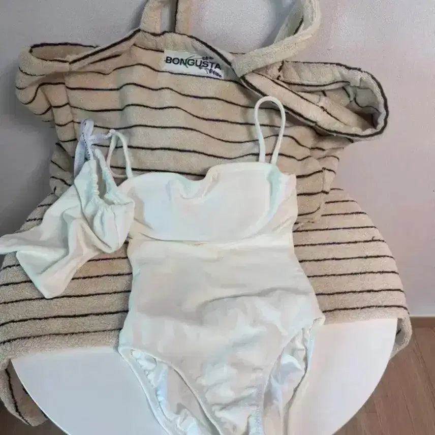 [BUNJANG] Maybe Baby Monokini Swimsuit Cream Ivory / 메이비베이비 모노키니 수영복(크림아이보리)[새상품]