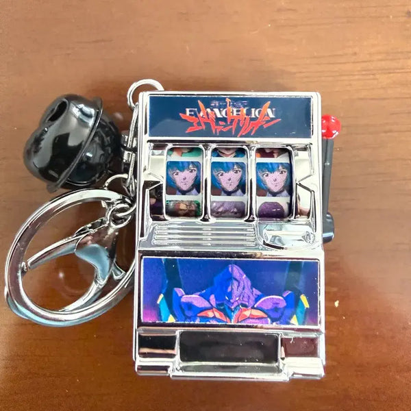 [BUNJANG] Evangelion Unit-01 Rei Mini Slot Machine Keychain / 에반게리온 EVA 초호기 레이 미니 슬롯머신 키링