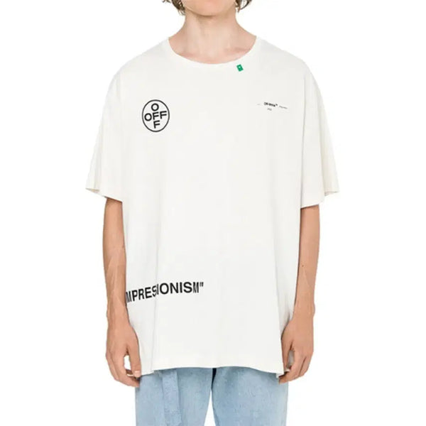 [BUNJANG] Off-White Impressionism Short Sleeve T-Shirt Ivory XXS / [XXS] 오프화이트 임프레셔니즘 IMPRESSIONISM 반팔 아이보리