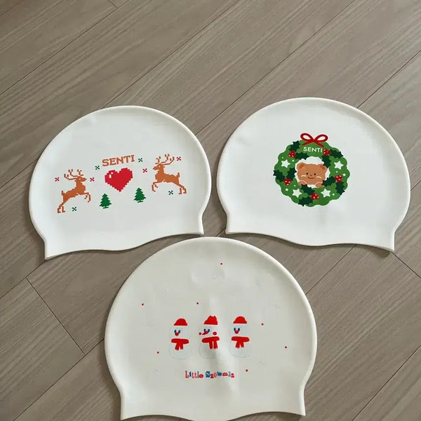 [BUNJANG] Senti Christmas Edition Swimming Cap / 센티 수영모자 크리스마스 에디션