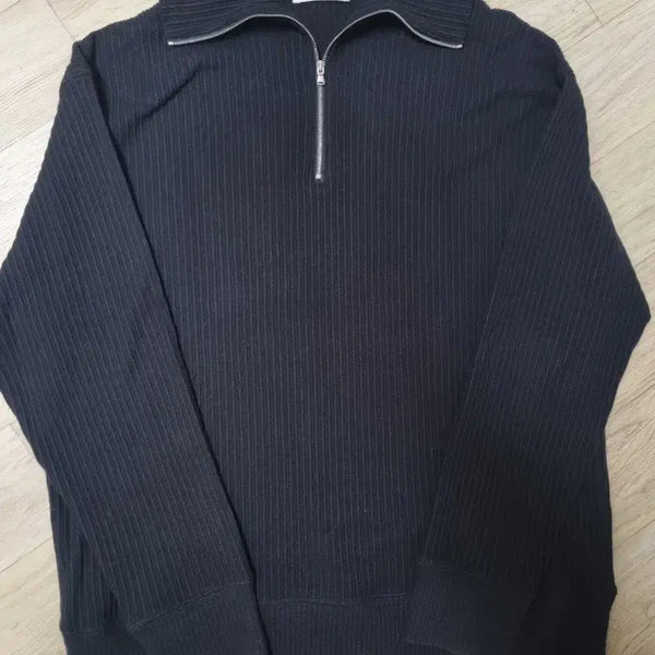 [BUNJANG] Insilence Ribbed Zip-up T-Shirt / 인사일런스 리브드 집업 티셔츠