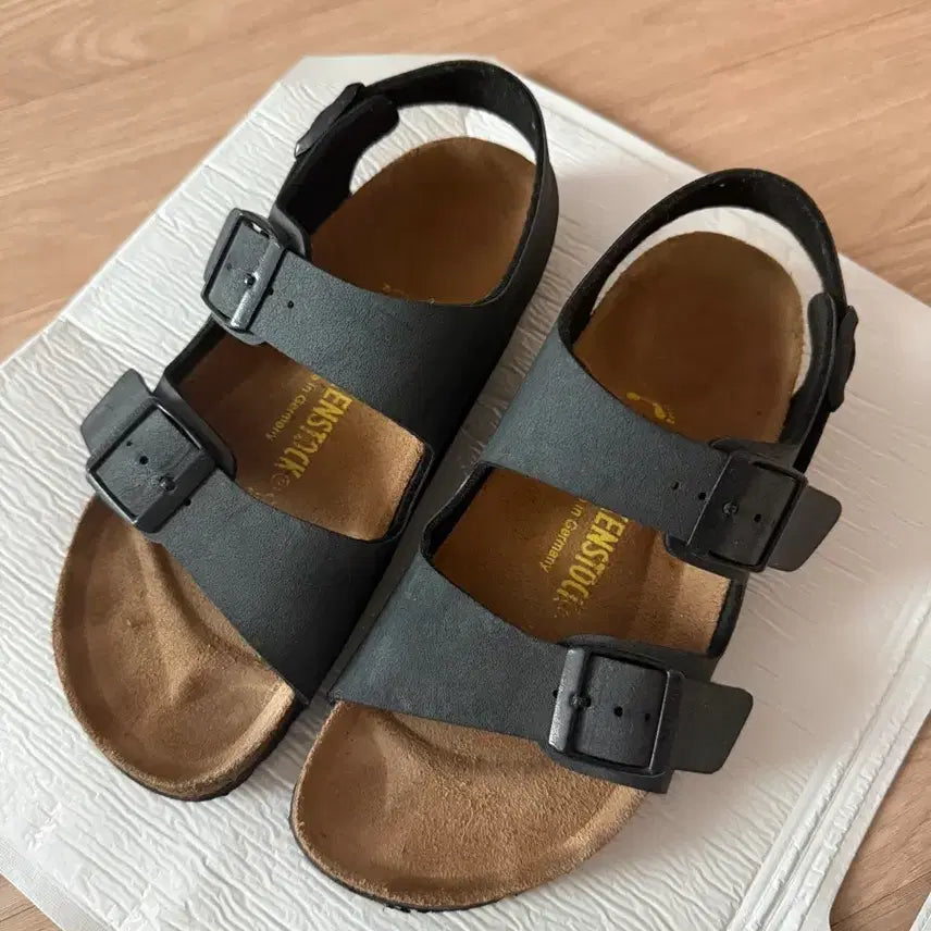 [BUNJANG] Birkenstock Milano Grey Sandals Size 35 (225) / 버켄스탁 밀라노 그레이 35 225