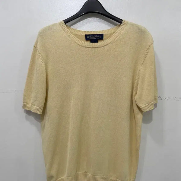 [BUNJANG] Brooks Brothers Short Sleeve Knit Yellow / 브룩스브라더스 반팔 니트 옐로우