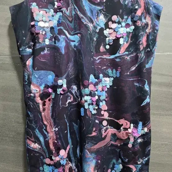 [BUNJANG] MSGM Sequin Embellished Printed Dress Size 38 / (정품)MSGM ,  시퀸장식 예쁜 원피스  38