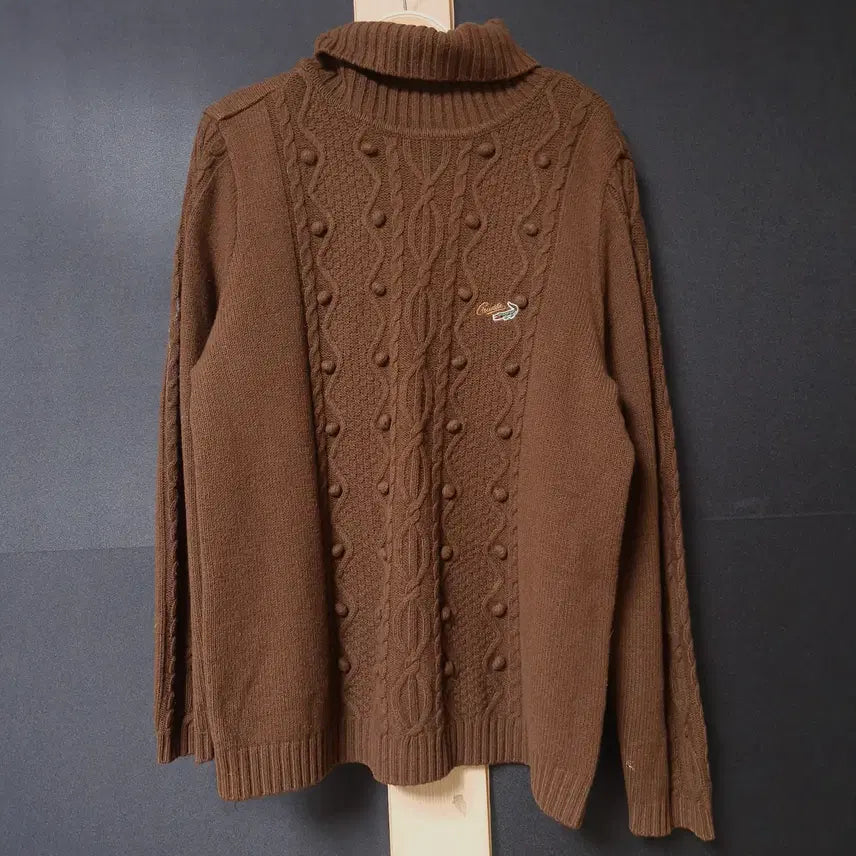 [BUNJANG] Crocodile 100% Cotton Cable Knit Sweater / 진짜만원 크로커다일 코튼 100 꽈배기니트
