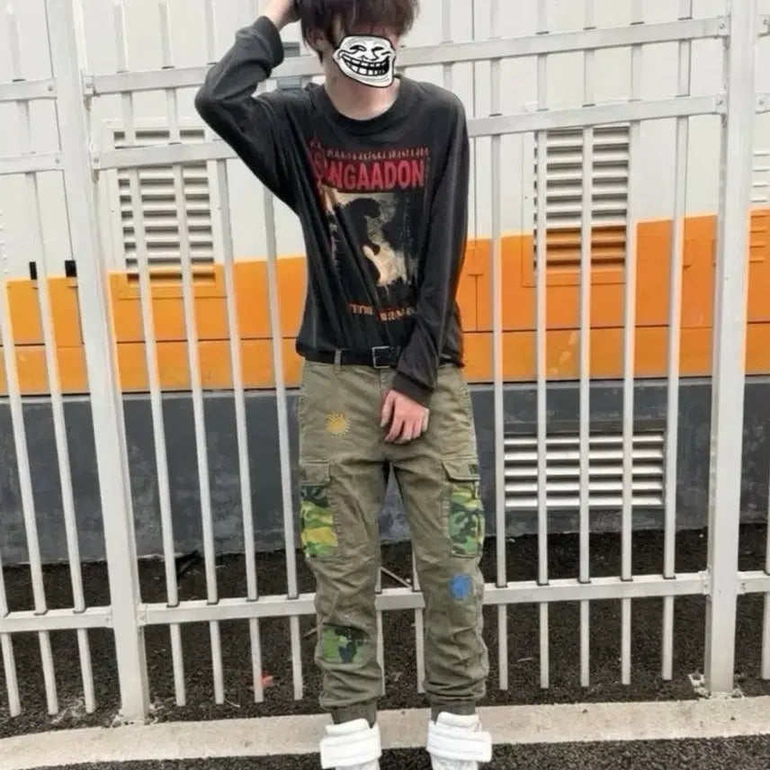 [BUNJANG] SERIES Khaki Cotton Cargo Pants / 시리즈 카고팬츠