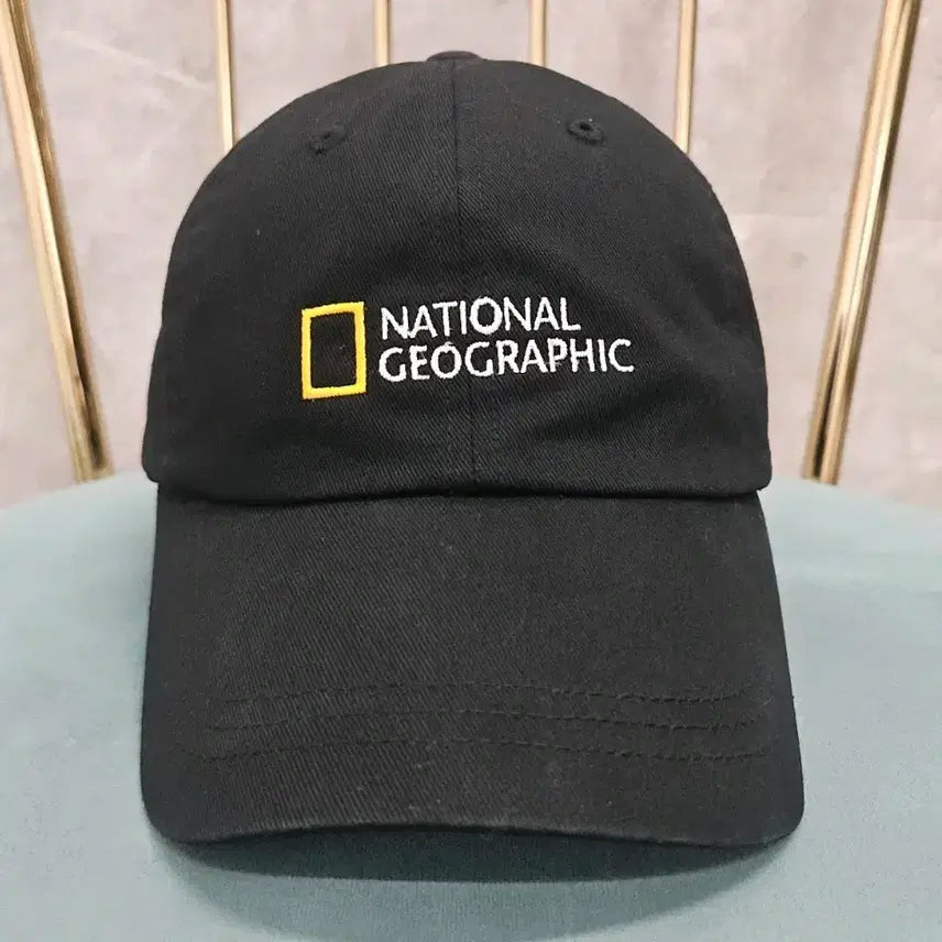 [BUNJANG] National Geographic Black Cotton Baseball Cap / 내셔널지오그래픽 볼캡 모자