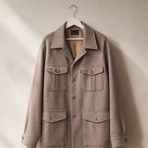 [BUNJANG] Woolrich Check Safari Field Jacket / 울리치 (Woolrich) 체크 사파리 자켓