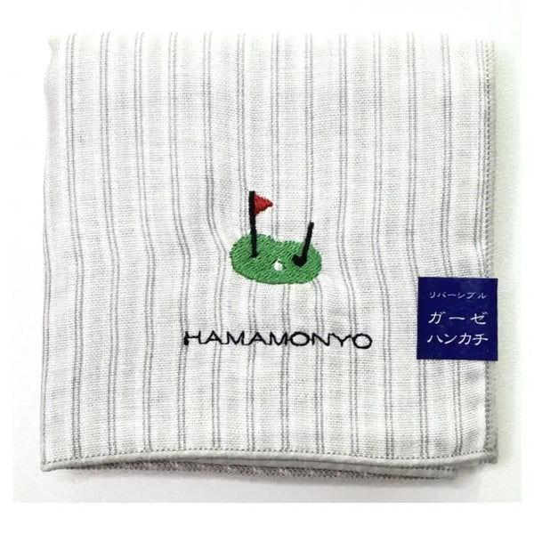 [BUNJANG] HAMAMONYO Striped Golf Handkerchief / 일본 면 손수건 스트라이프 골프
