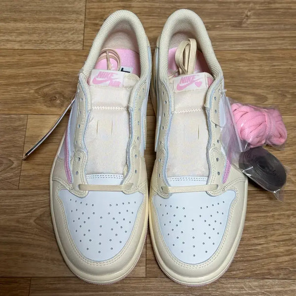 [BUNJANG] Air Jordan 1 x Travis Scott Retro Low OG SP "Muslin" Shy Pink (US 10) / 조던 트래비스 스캇 로우 모슬린 샤이 핑크 280사이즈