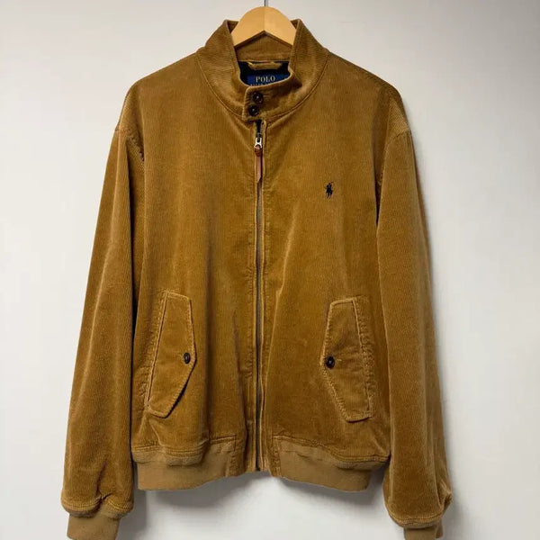 [BUNJANG] Polo Ralph Lauren Corduroy Harrington Jacket XL Brown / 폴로랄프로렌 코듀로이 바라쿠다 자켓 해링턴 XL