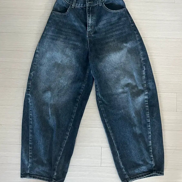 [BUNJANG] Denim Wide Leg Jeans / 청바지 데님 통바지