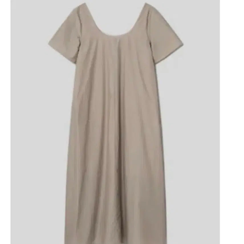 [BUNJANG] Theory Long Dress Beige Square Neck / 띠어리원피스