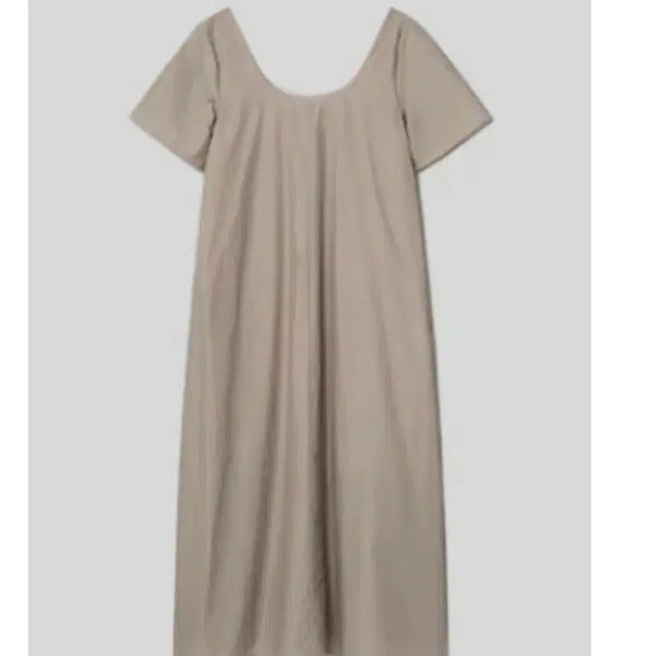 [BUNJANG] Theory Long Dress Beige Square Neck / 띠어리원피스