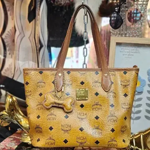 [BUNJANG] MCM Visetos Tote Bag / MCM 정품비세토 토트백뼈띠귀고리까지