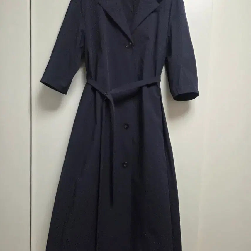 [BUNJANG] MINE Belted Long Dress Navy Size 55 / 한섬(마인)벨티드 롱원피스(미착용 새상품)