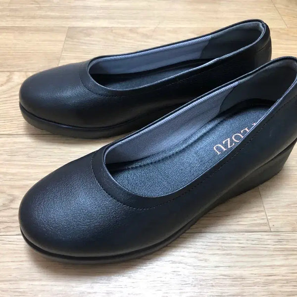 [BUNJANG] Flozu Platform Oxford Shoes - Black, Size 235 / 플로쥬 통굽 구두 단화 승무원 호텔 근무화 235사이즈 새상품