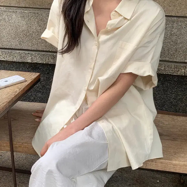 [BUNJANG] Verion Label Shirt / 리얼코코 라벨 셔츠