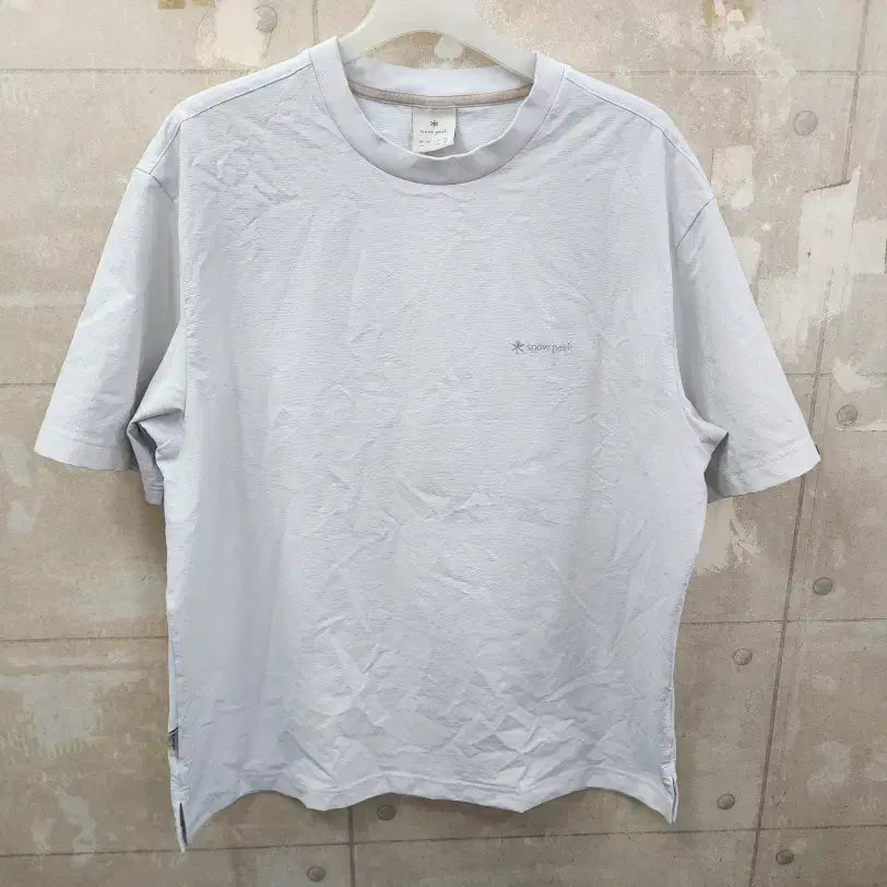 [BUNJANG] Snow Peak Men's Classic Woven Short Sleeve T-Shirt / (105)스노우피크 정품 남성 클래식 우븐 반팔 티/105/상태우수