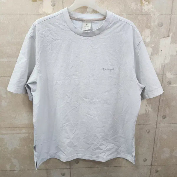 [BUNJANG] Snow Peak Men's Classic Woven Short Sleeve T-Shirt / (105)스노우피크 정품 남성 클래식 우븐 반팔 티/105/상태우수