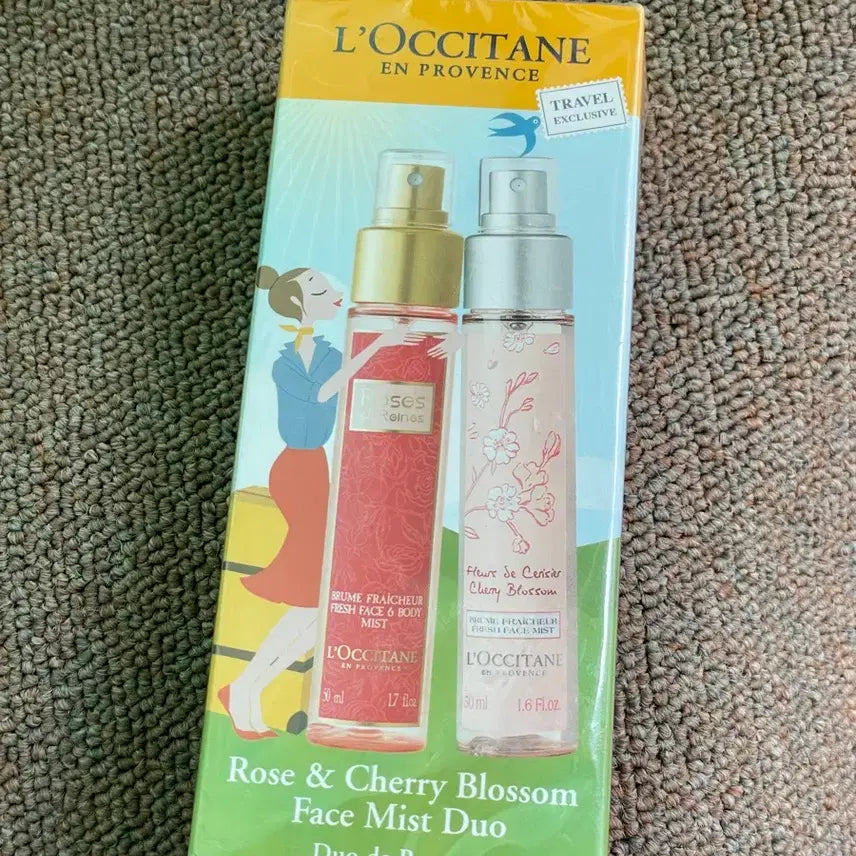 [BUNJANG] L'Occitane Rose & Cherry Blossom Face Mist Duo / 록시땅 로즈 앤 체리블라썸 페이스 미스트 듀오