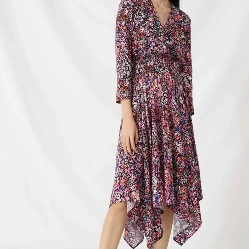 [BUNJANG] Maje Floral Long Dress / 마쥬 플라워 원피스