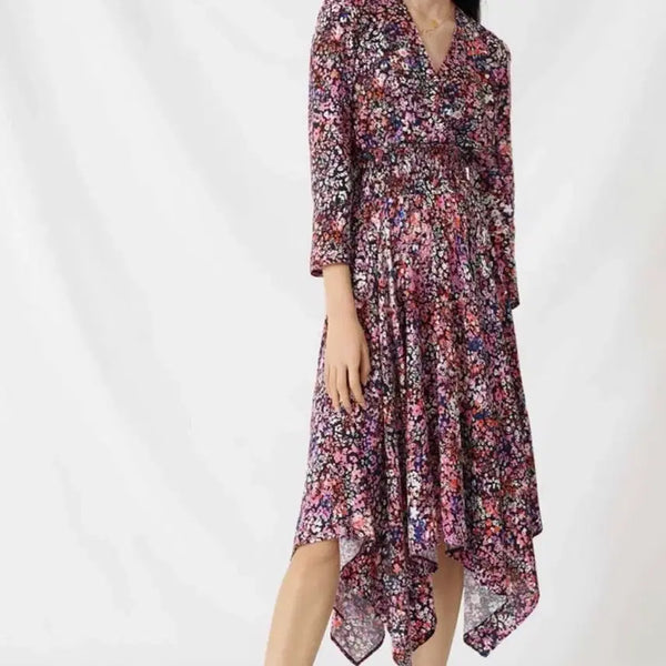 [BUNJANG] Maje Floral Long Dress / 마쥬 플라워 원피스