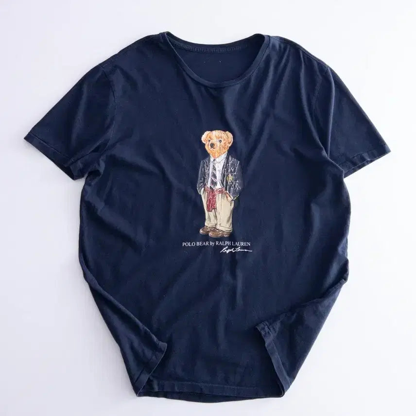 [BUNJANG] Polo Ralph Lauren Bear Graphic T-Shirt / 폴로 랄프로렌 베어 반팔티 L