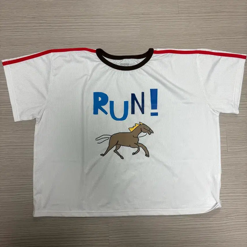 [BUNJANG] EOU Horse Crop Mesh T-Shirt (M) / eou 홀스 크롭 메쉬티(M)