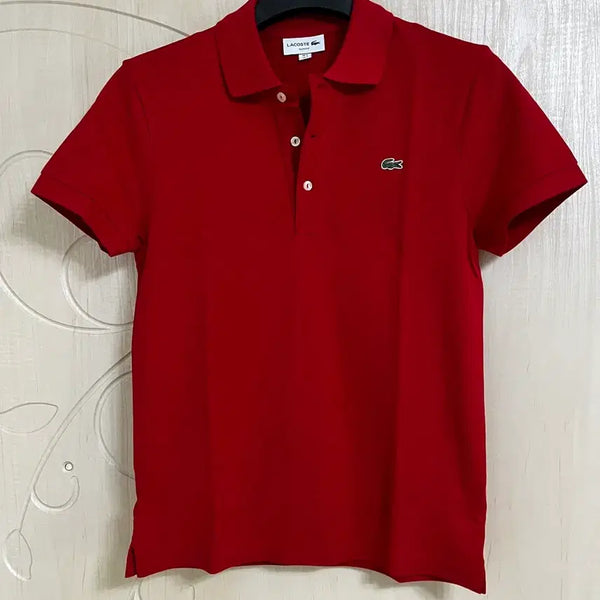 [BUNJANG] Lacoste Slim Fit Polo Shirt Red Size 3 / 라코스테 카라티셔츠 슬림핏 레드 3사이즈 팝니다